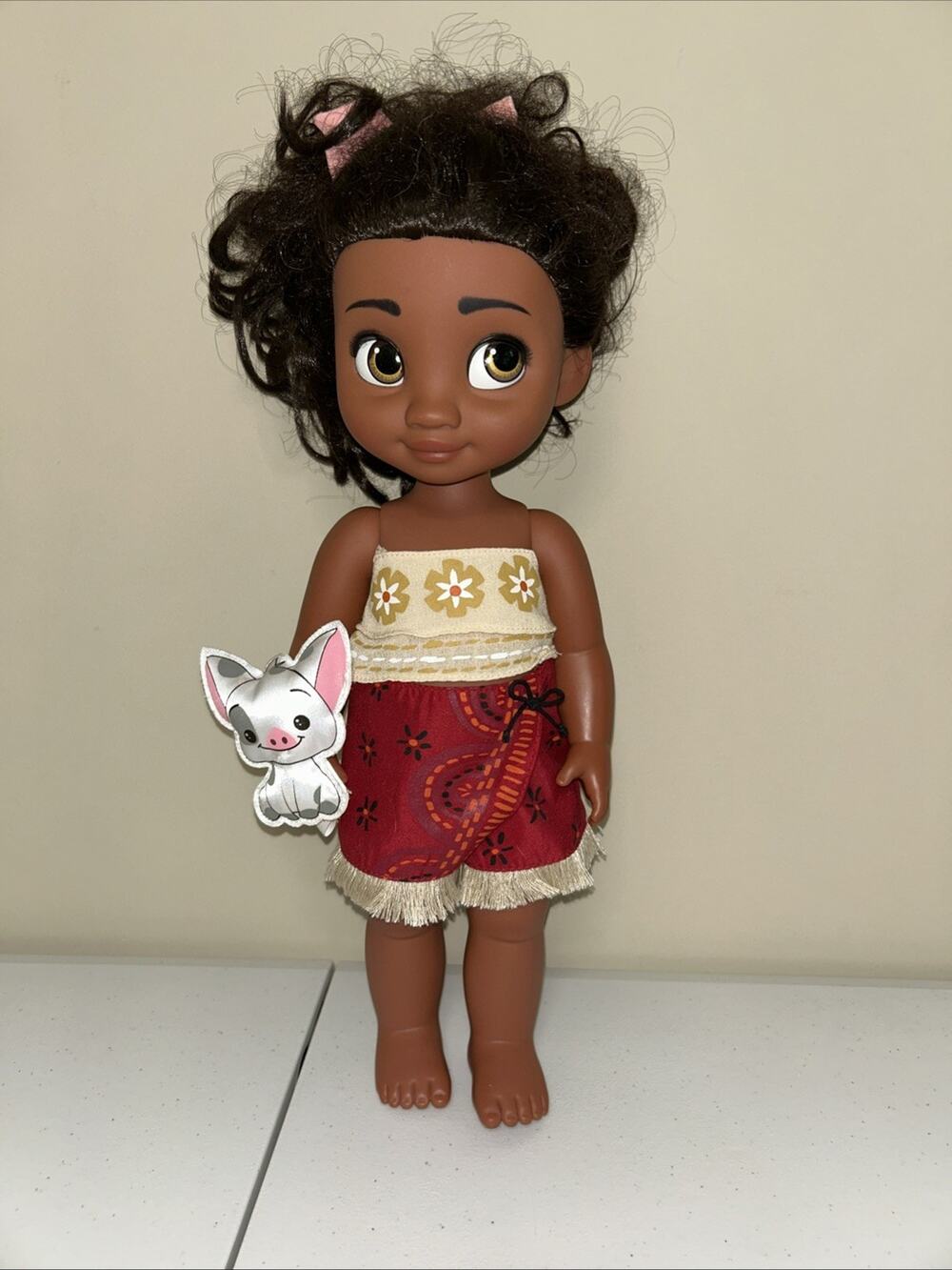 Disney Store Disney Animations Collection Moana Doll 15" with Pua